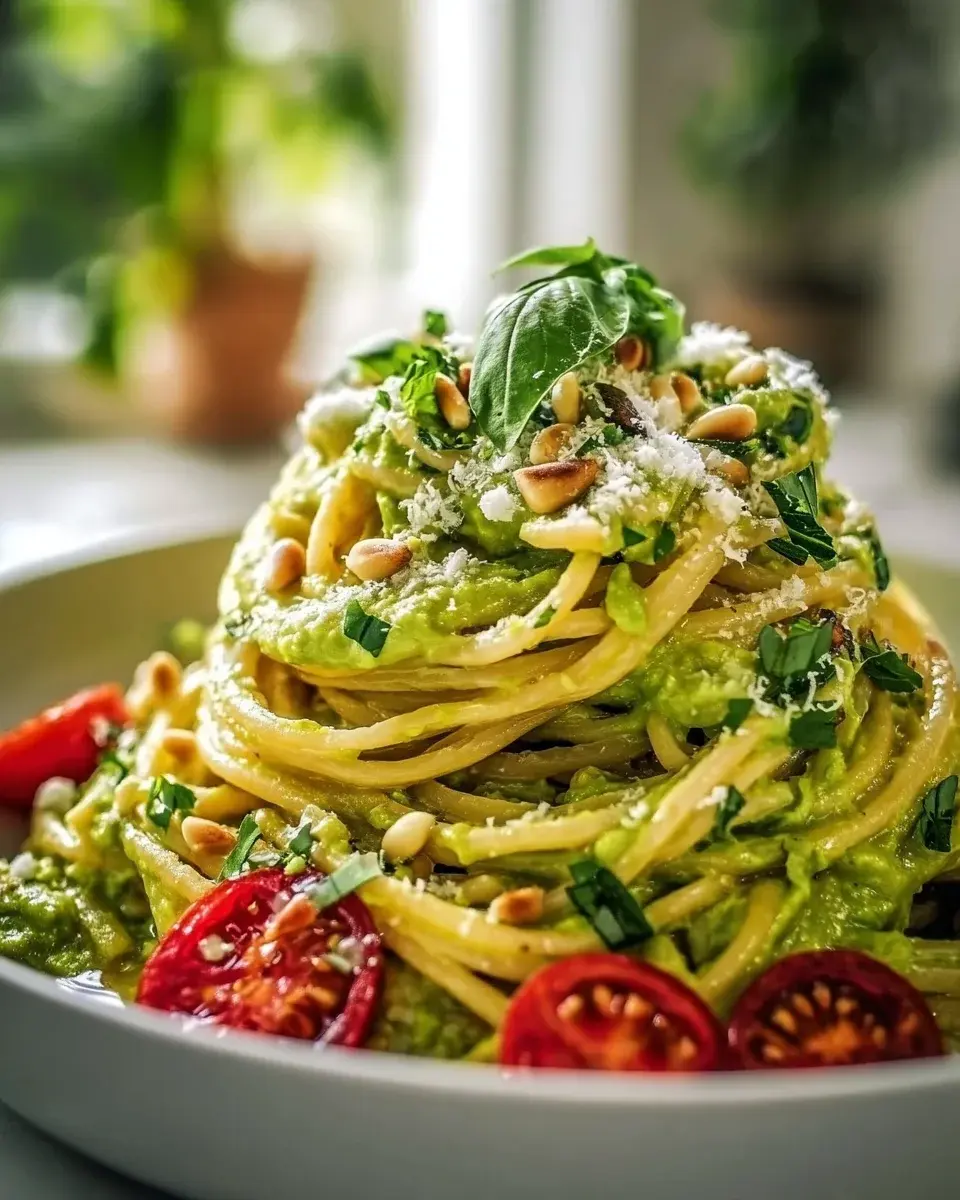 Cremige Avocado Pasta Vegan