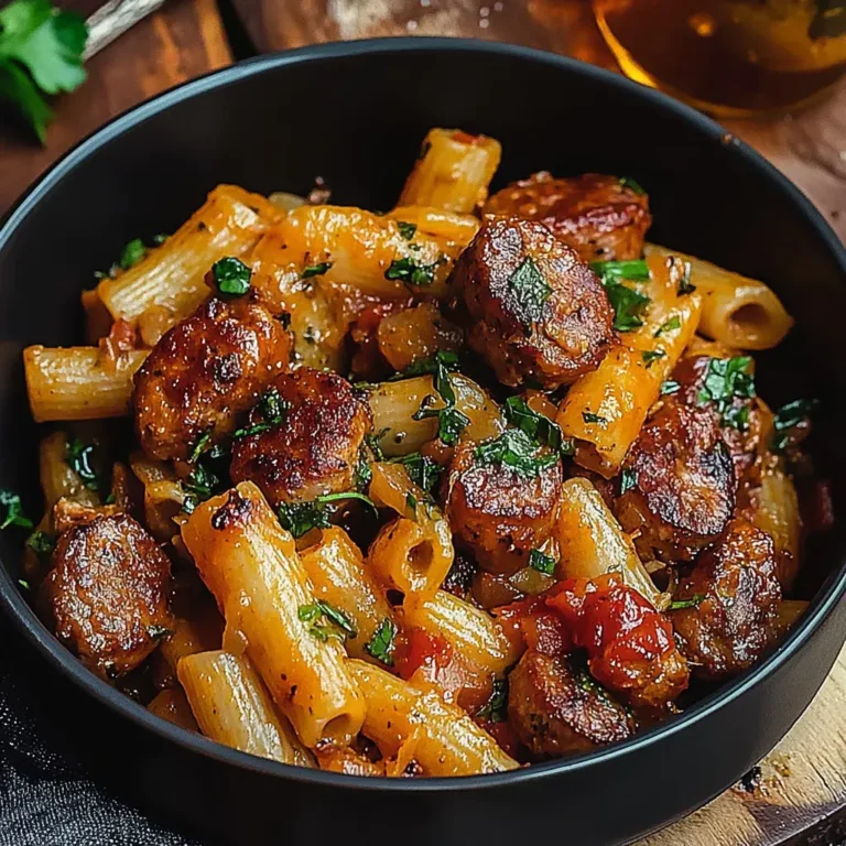 Cremige Cajun-Wurst-Pasta
