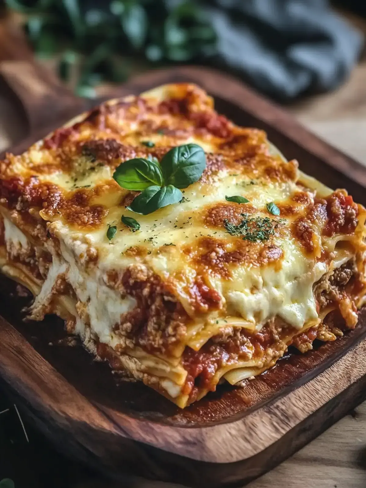 Cremige Crockpot-Lasagne mit drei Käse