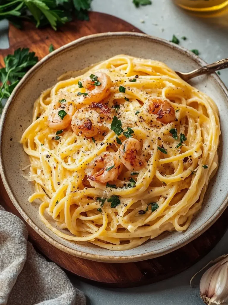 Cremige Knoblauch-Garnelen-Pasta: Einfache und köstliche Wahl
