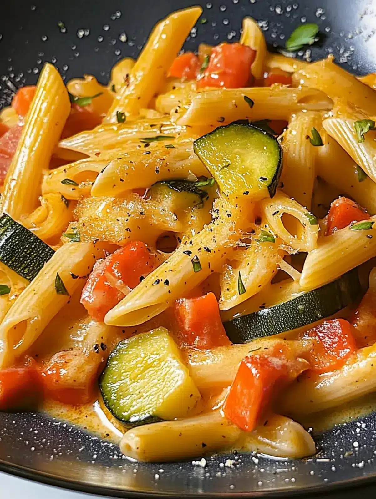 Cremige Nudeln Mit Gemüse