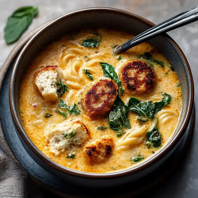 Cremige italienische Hackbällchensuppe