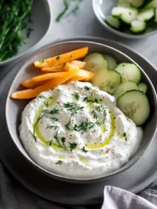 Cremiger Sauerrahm- und Schnittlauchdip