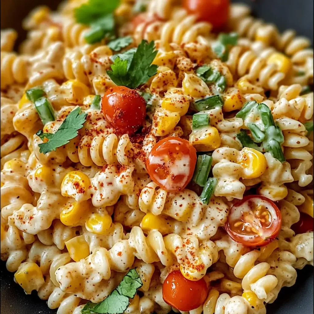 Cremiger Straßenmais-Pasta-Salat