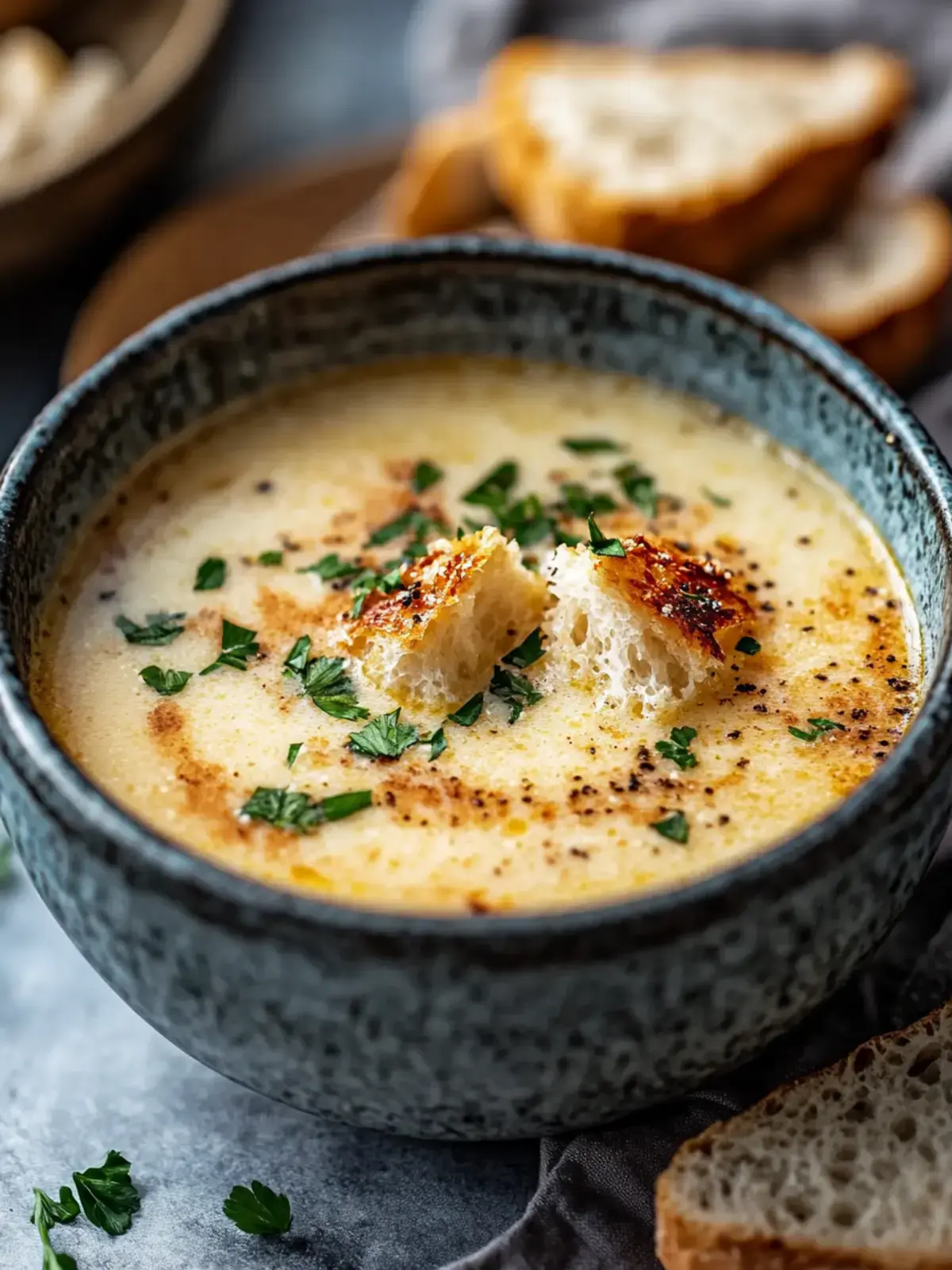 Crock Pot Cremige Hähnchen-Parmesan-Suppe
