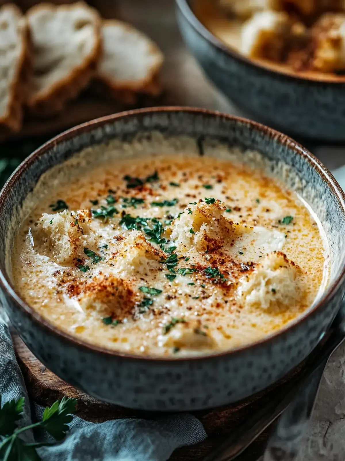 Crock Pot Cremige Hähnchen-Parmesan-Suppe
