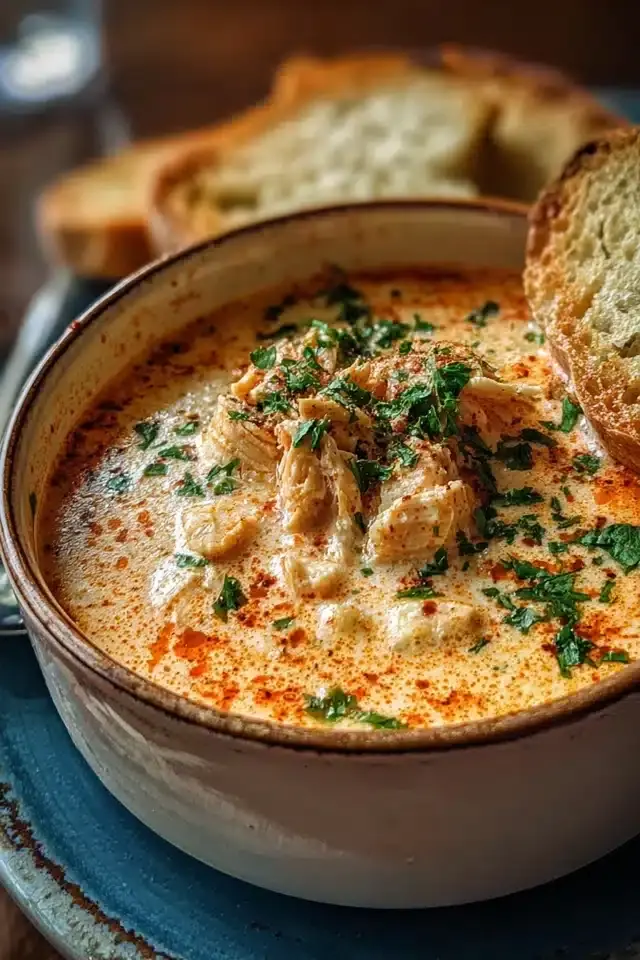 Crock Pot Hähnchen Parmesan Suppe
