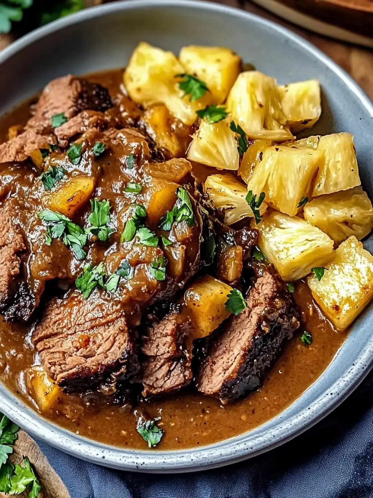 Crockpot Chipotle Ananas Rinderbraten