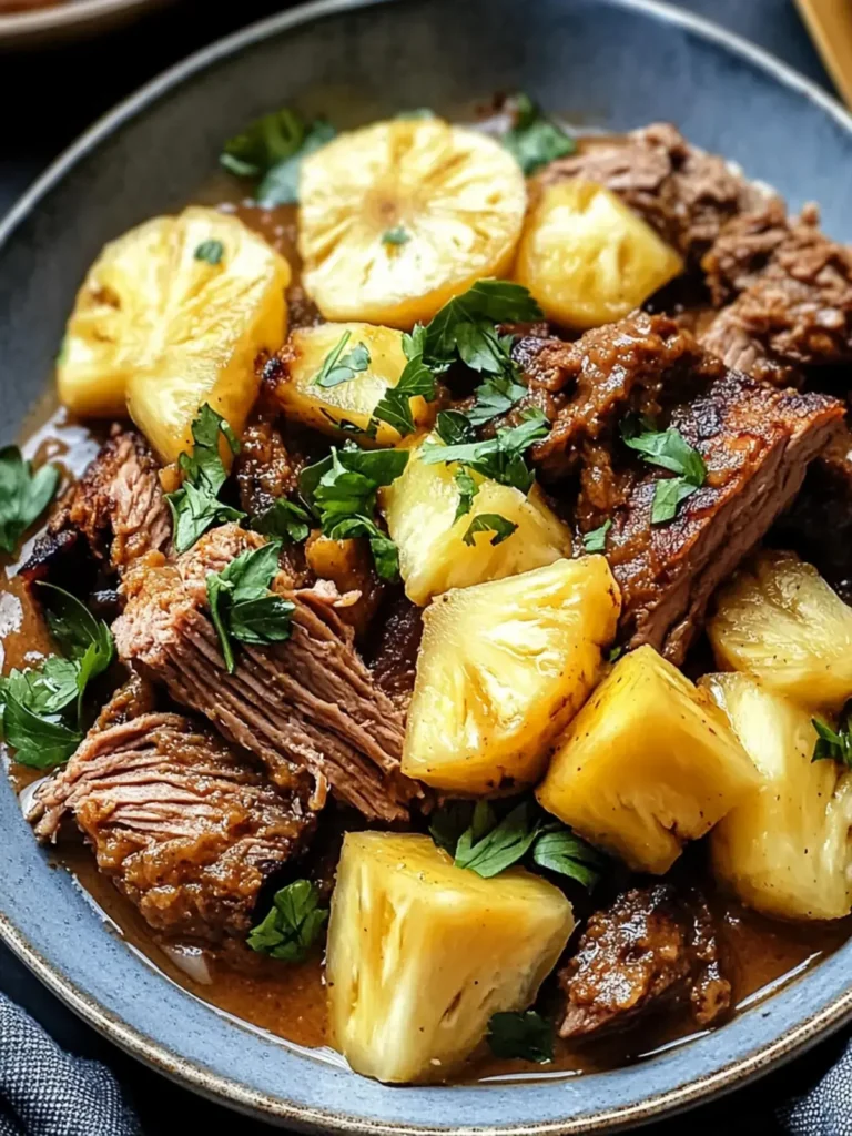Crockpot Chipotle Ananas Rinderbraten