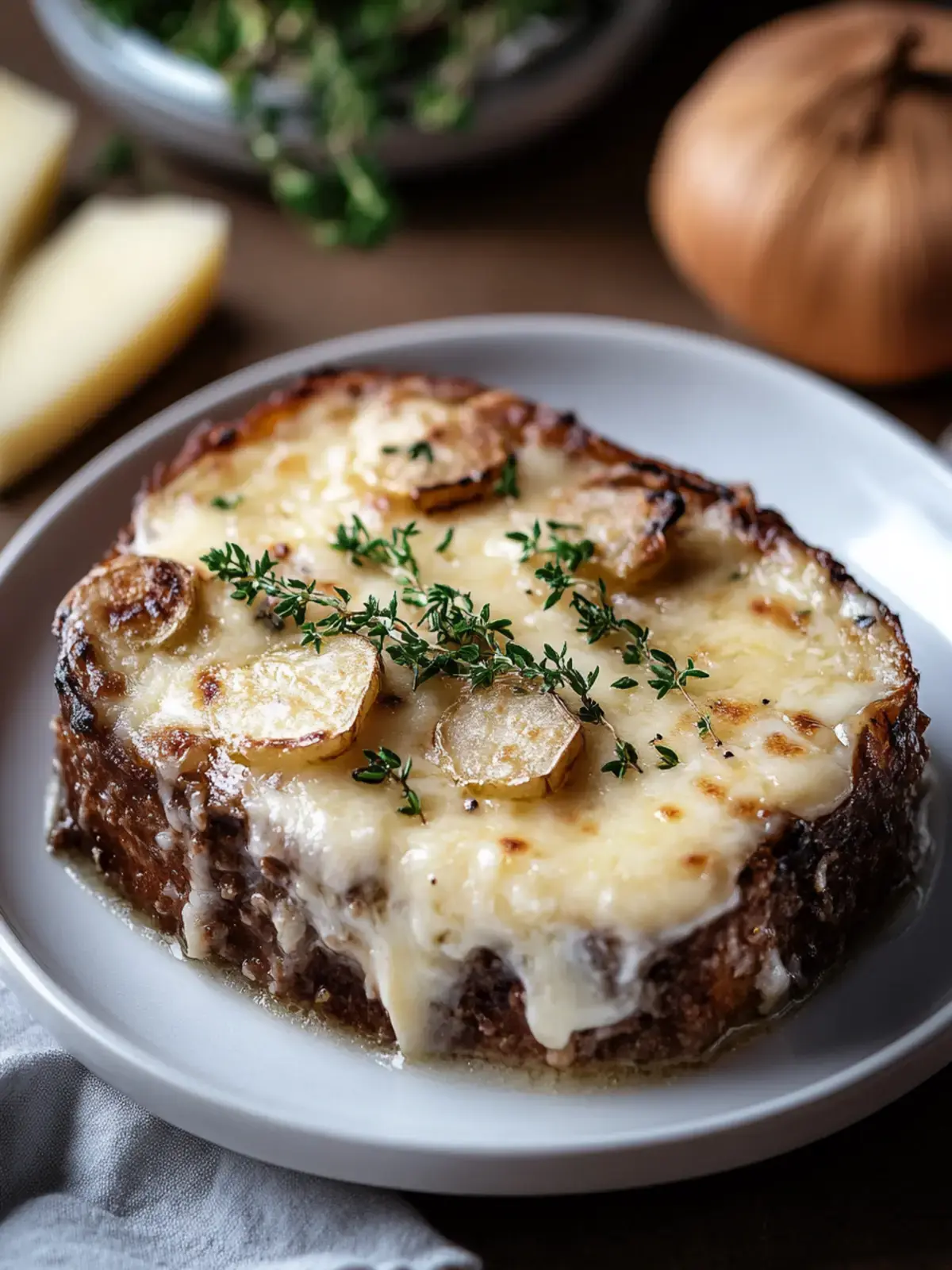 Crockpot Franzysischer Zwiebel Fleischlaib