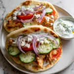 Crockpot Griechische Hyhnchen Pitas
