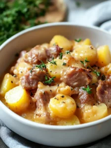 Crockpot Schinken und Kartoffelauflauf – Einfach lecker und cremig