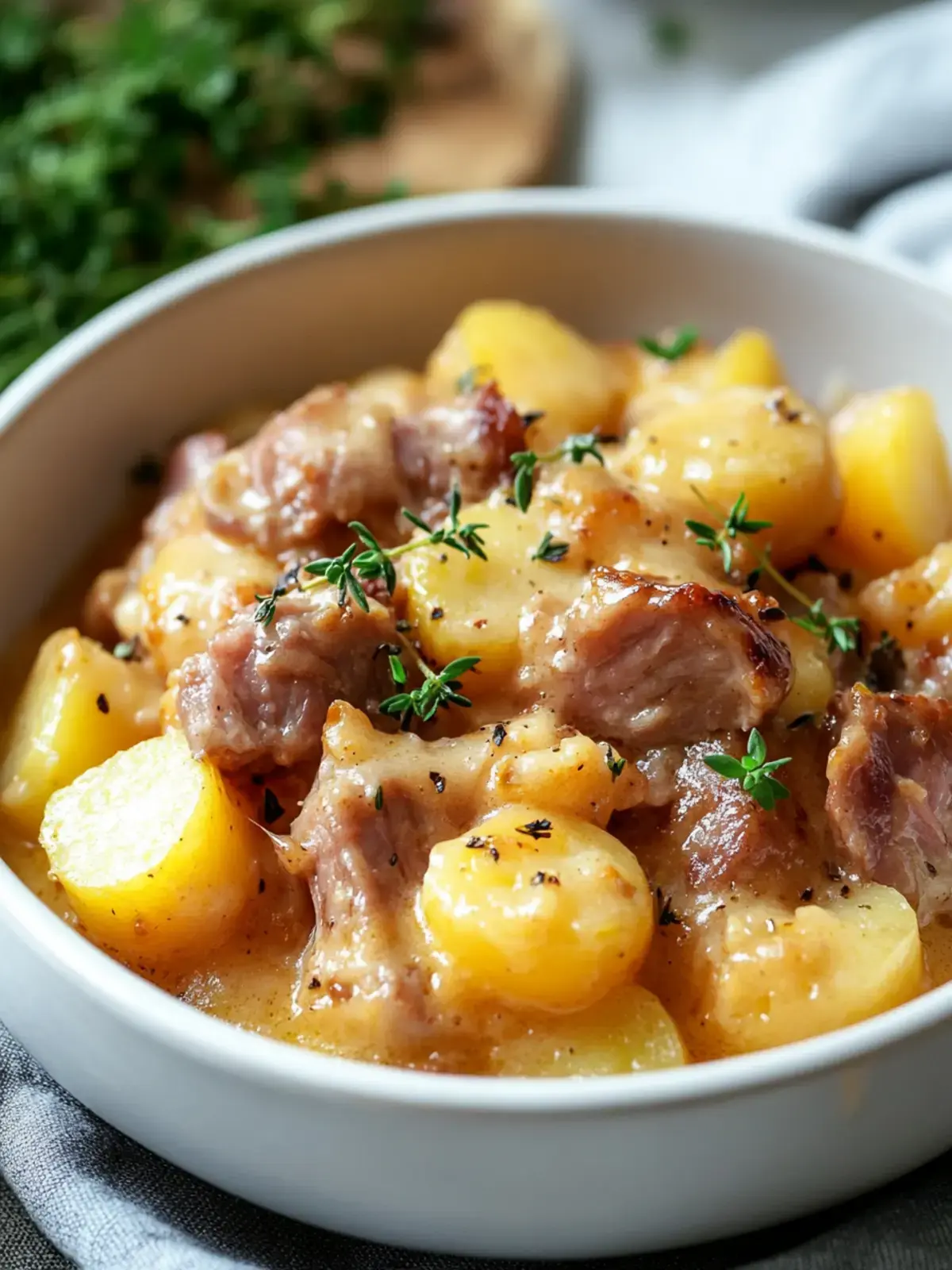 Crockpot Schinken Kartoffelauflauf