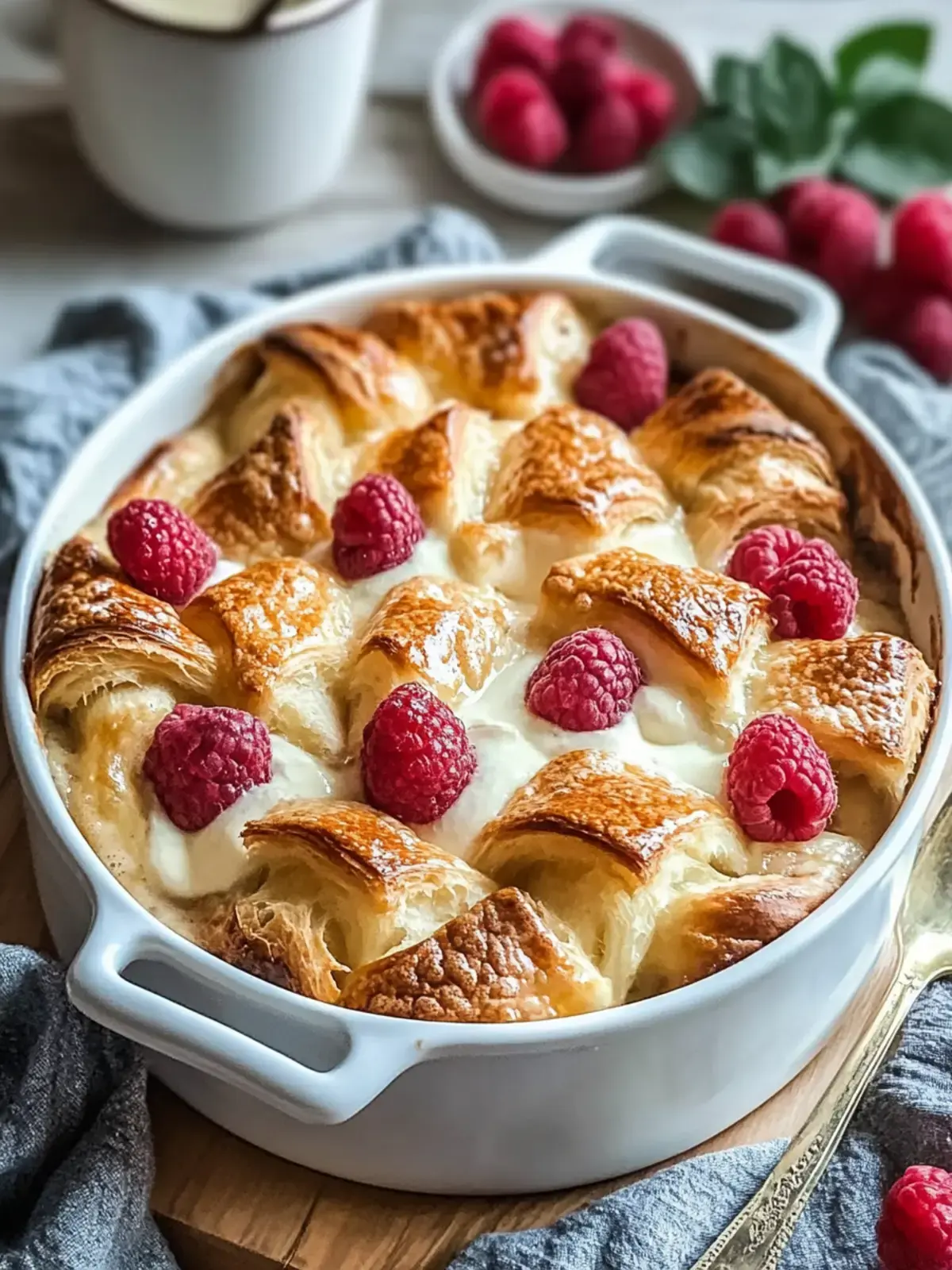 Croissantbrotpudding