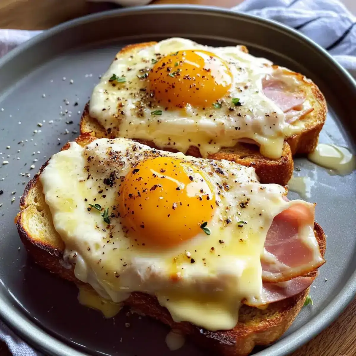 Croque Madame Toast