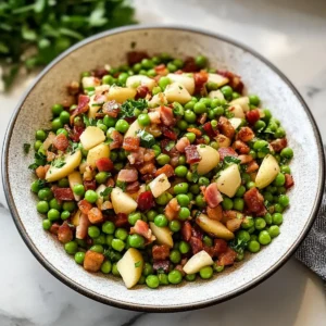 Dankegeben Erbsen mit Knusprigem Pancetta