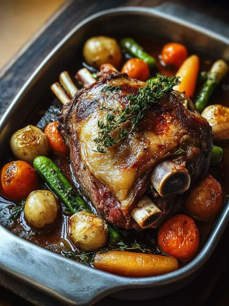 Deutsche Lammkeule Gärtner Stil