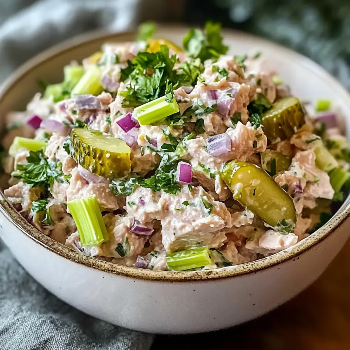 Dillgurken Thunfischsalat