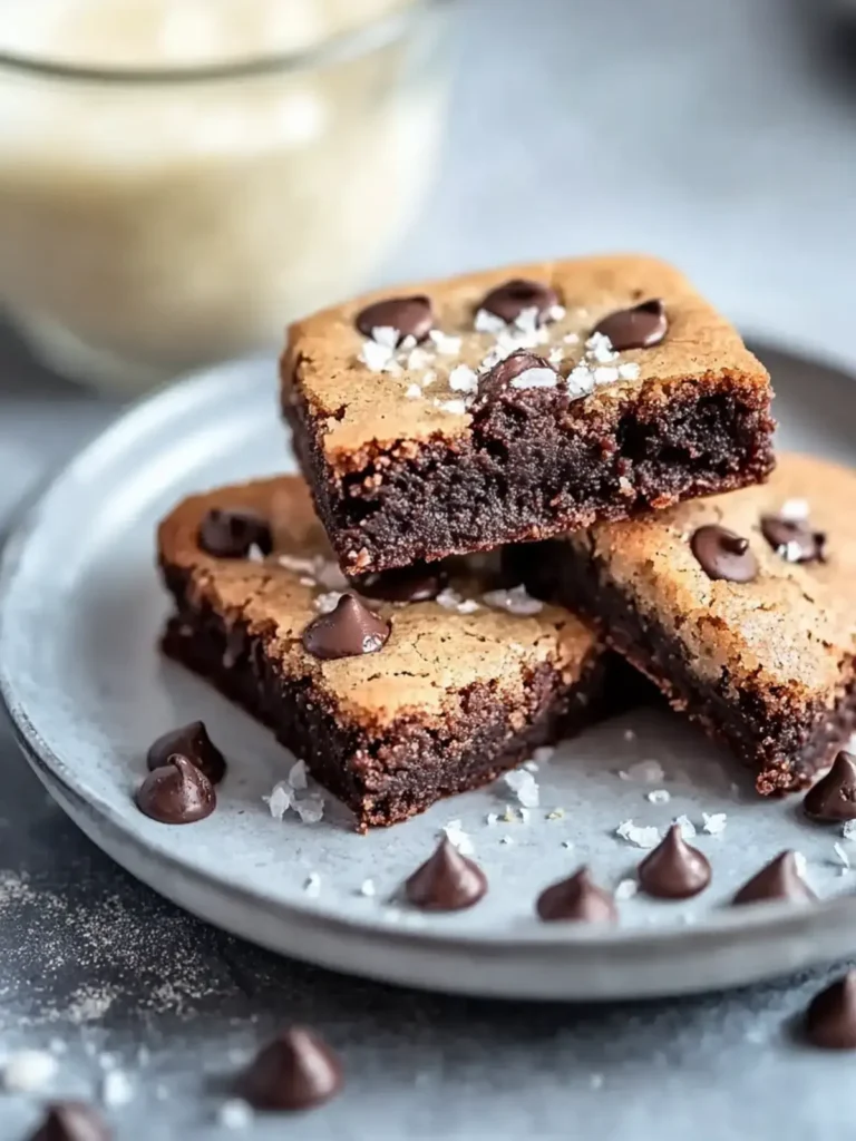 Doppelschicht Vegane Brookies: Das perfekte Dessert für Schokoladenliebhaber