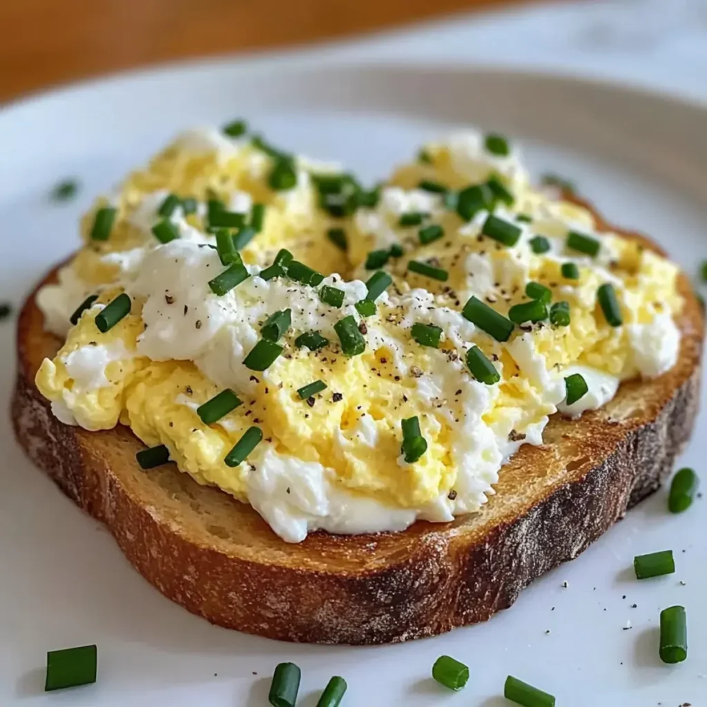 Ei und Ricotta-Toast