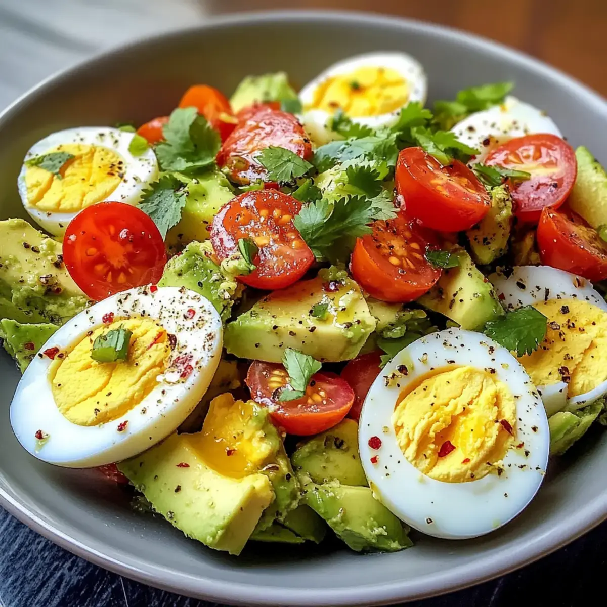 Eiersalat mit Avocado