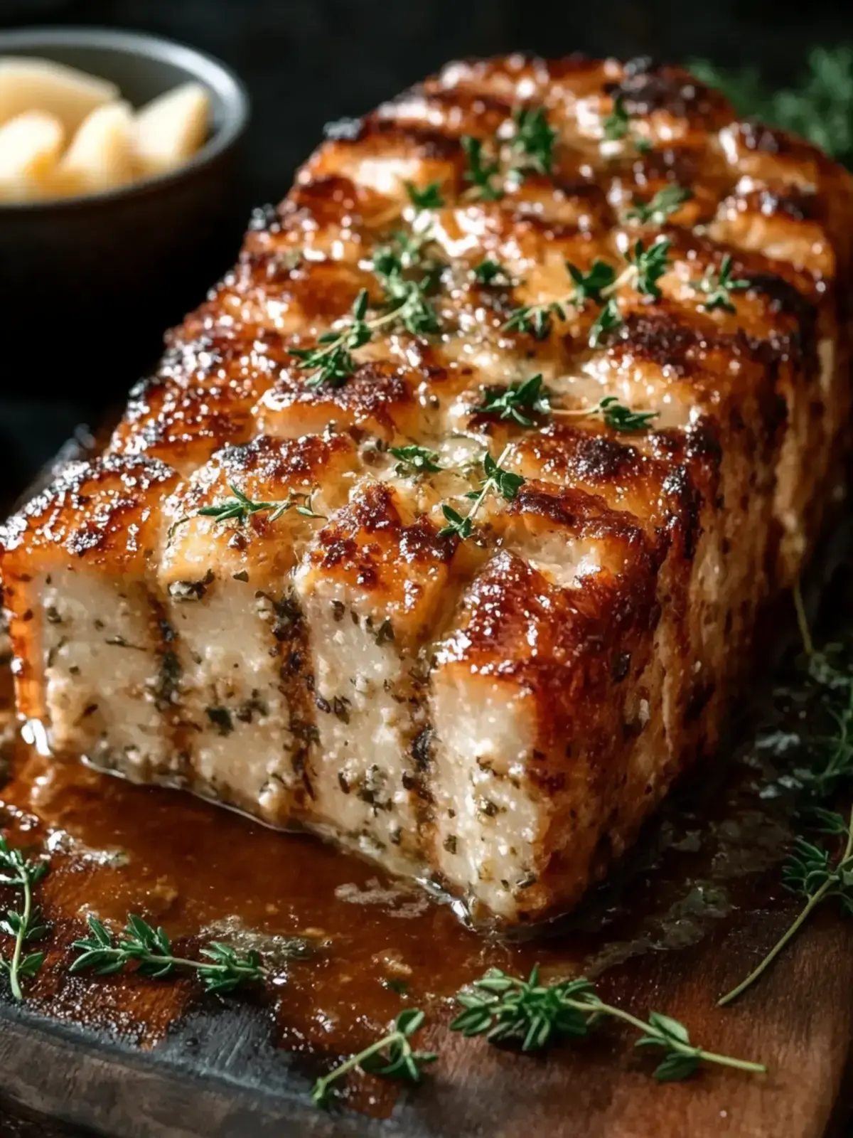 Einfache Parmesan-Fleischlaib