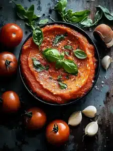 Einfache Tomatenbutter mit Knoblauch: Mediterraner Genuss