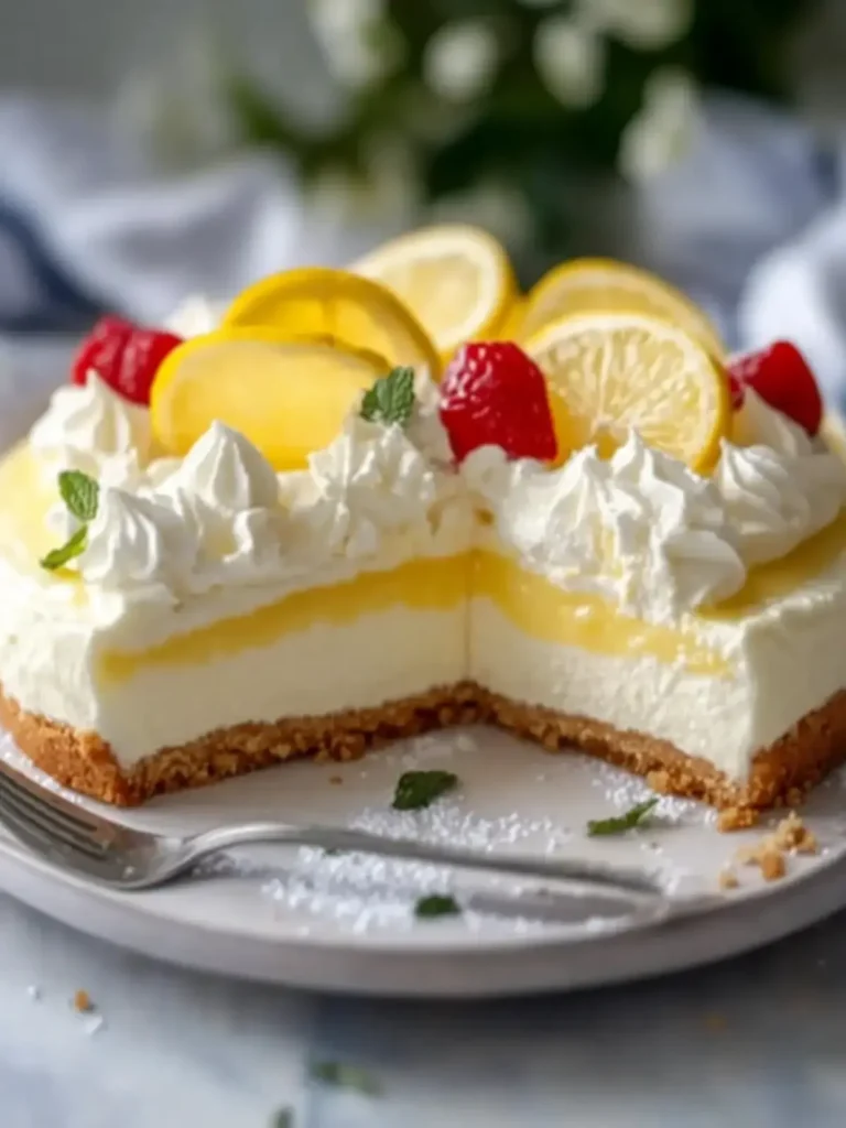 Einfache Zitronen-Sauerrahm-Torte – Cremig und erfrischend genießen