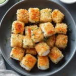 Einfaches Panko krustiertes Lachsfilet