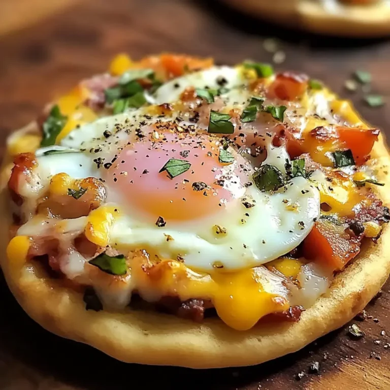 Englisches Muffin Frühstücks-Pizza