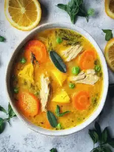 Entzündungshemmende Kurkuma-Hühnersuppe