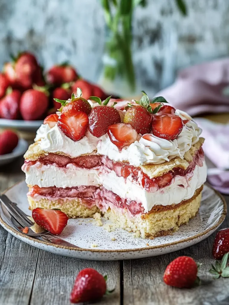 Erdbeer-Baiser-Torte