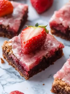 Erdbeer Brownies: Saftige Leckerei für warme Sommertage
