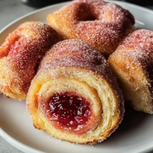 Erdbeer-Donut-Rollen