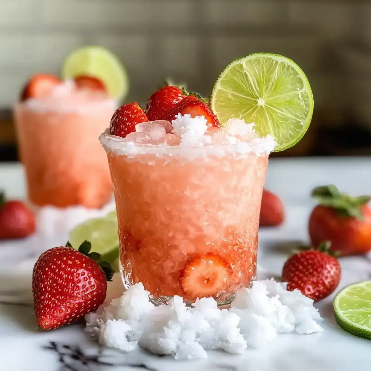 Erdbeer Kokosnuss Rum Cooler