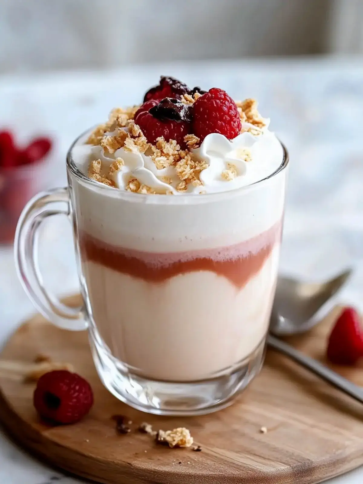 Erdbeer-Kuchen-Latte