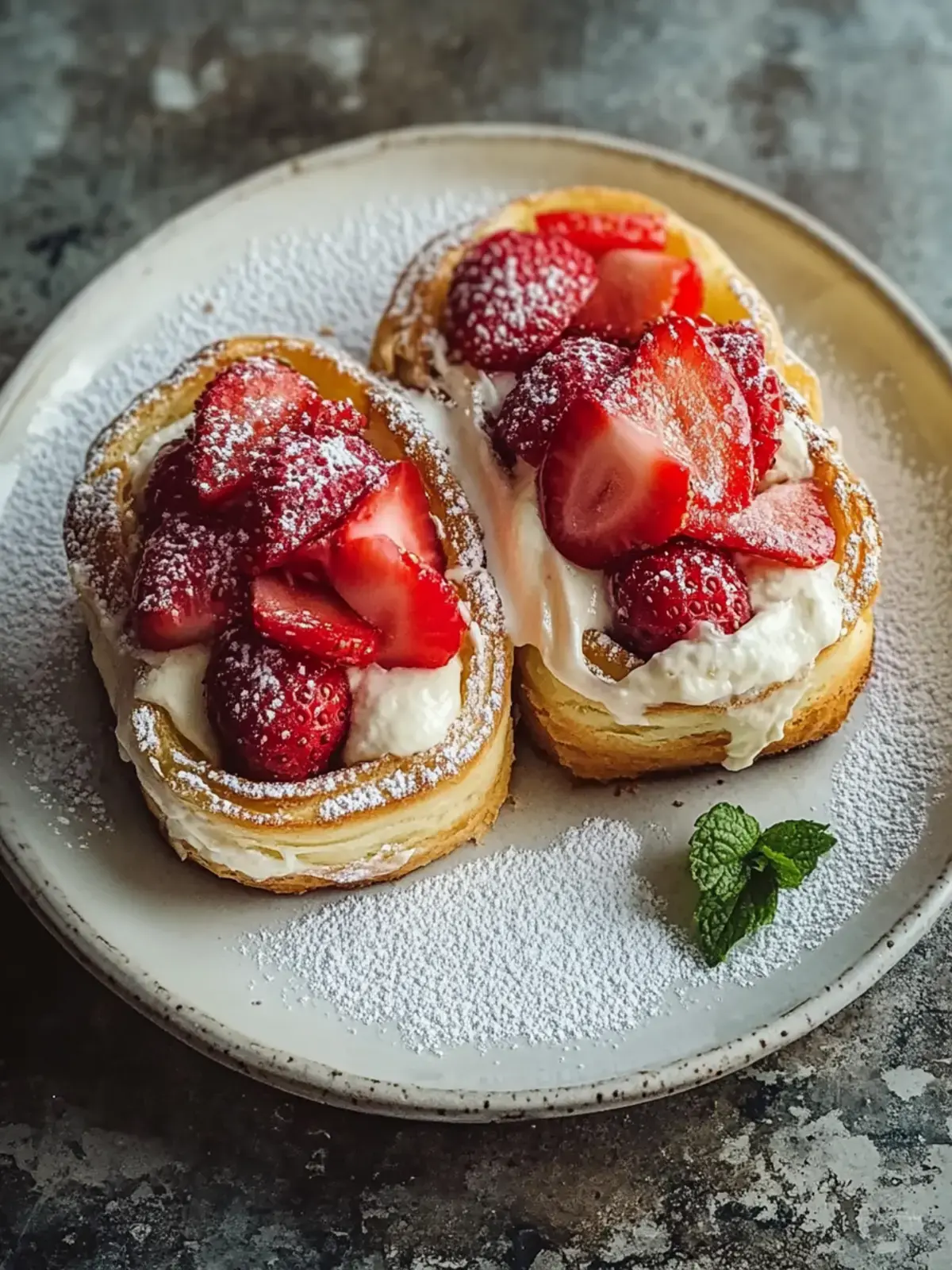 Erdbeer Käsekuchen Rollen