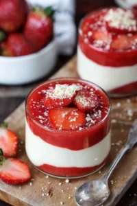 Erdbeer Mascarpone Creme Dessert