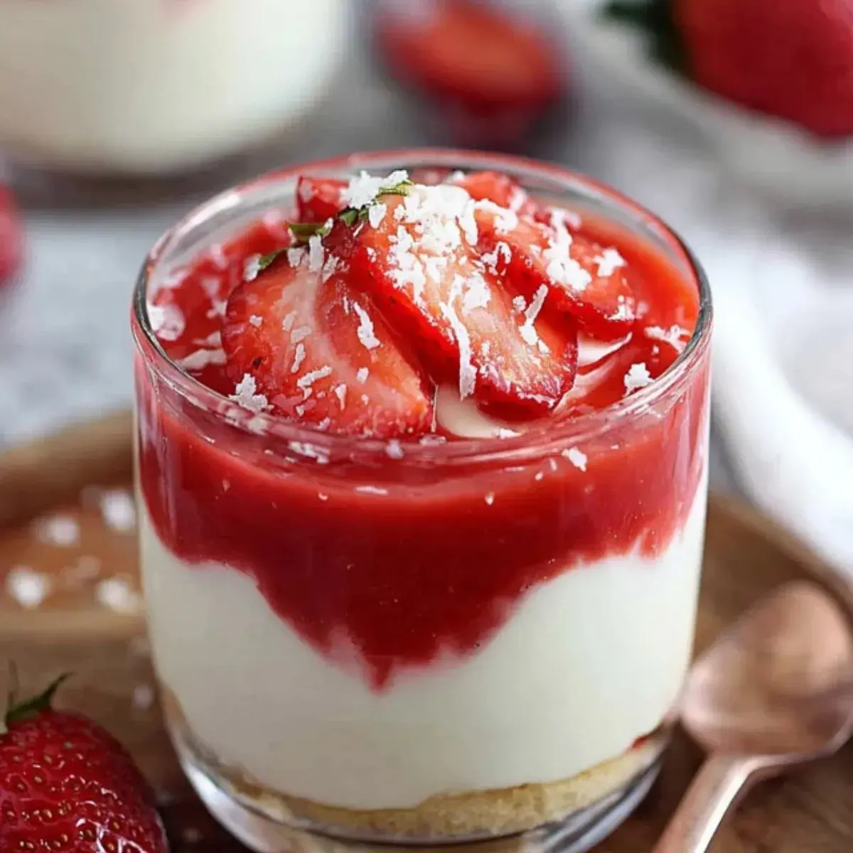 Erdbeer Mascarpone Creme Dessert