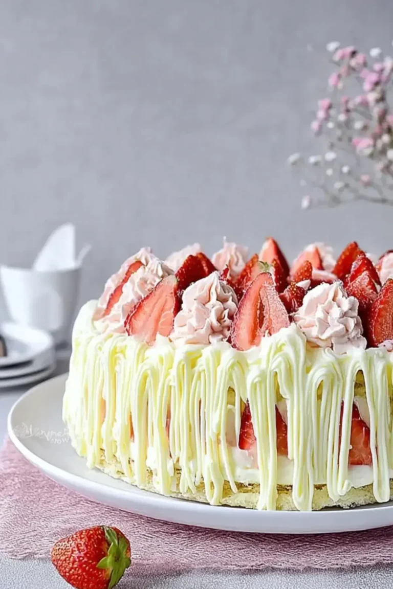 Erdbeer Sahne Torte – Das beste leichte Sommerrezept – Noras Kreationen