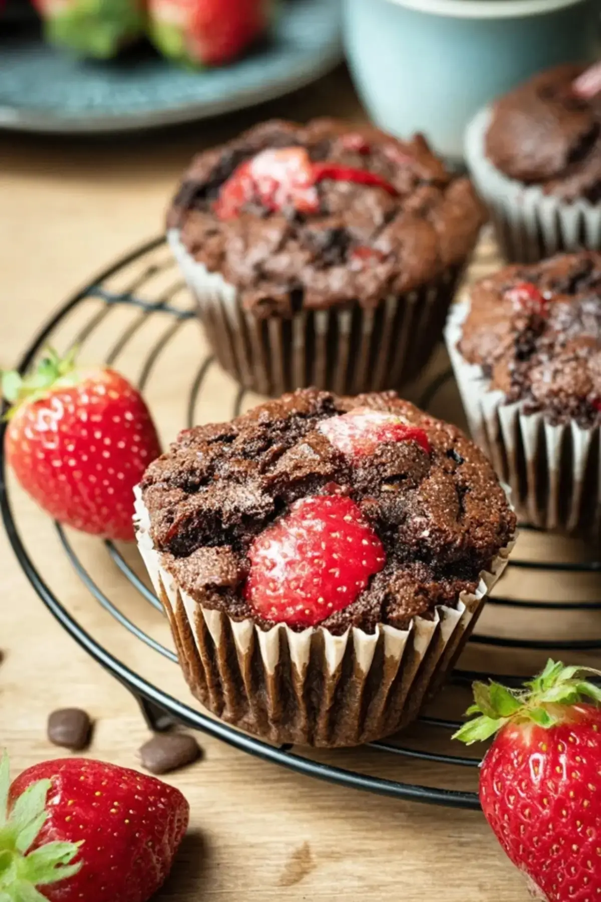 Erdbeer Schoko Muffins Rezept