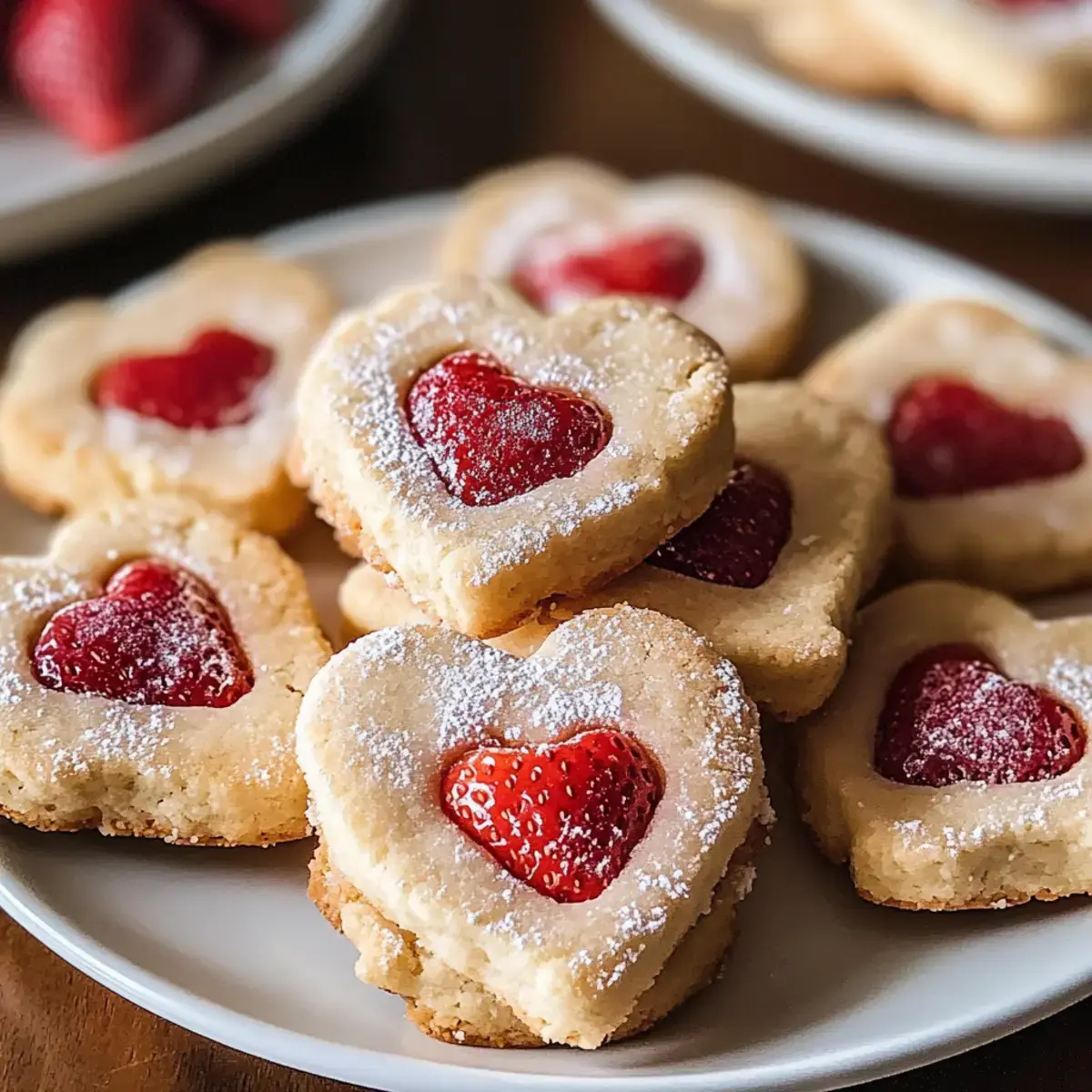 Erdbeer-Shortbread-Kekse