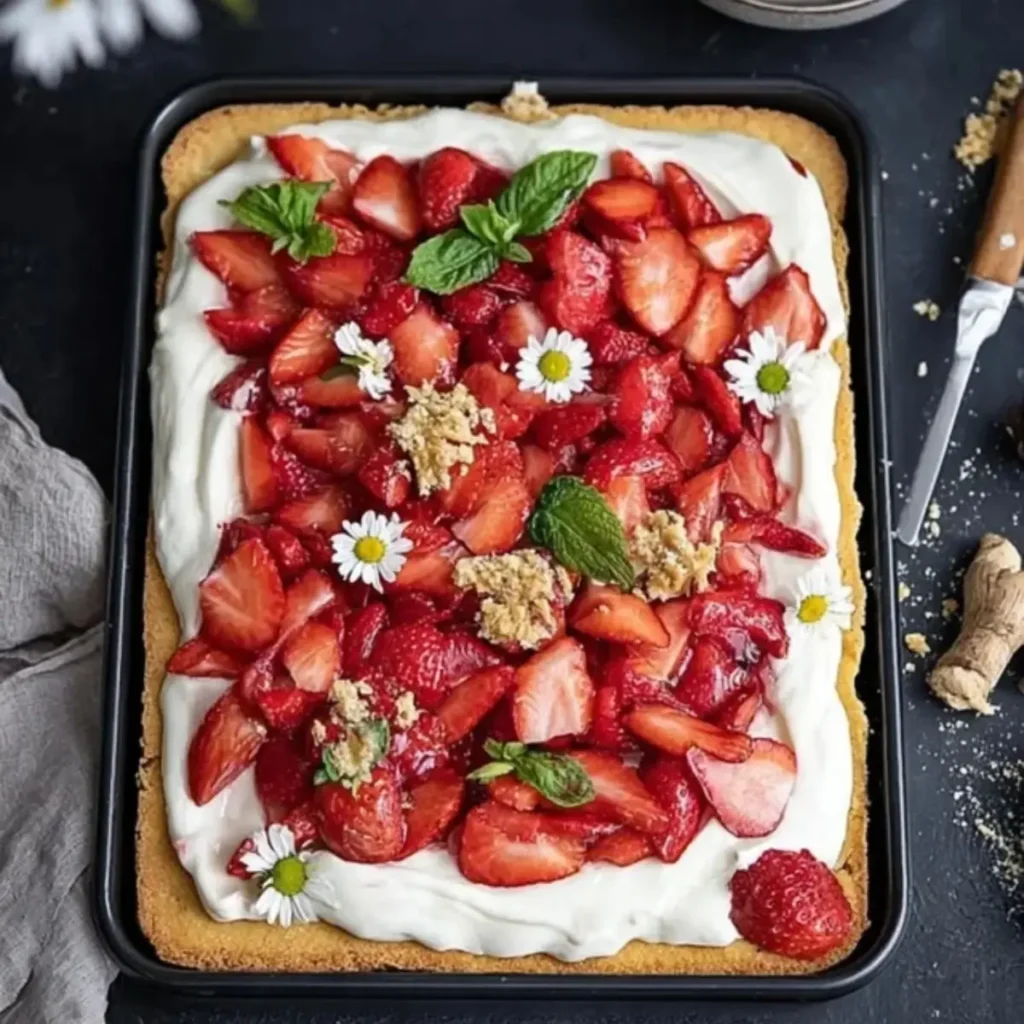 Erdbeerkuchen vom Blech