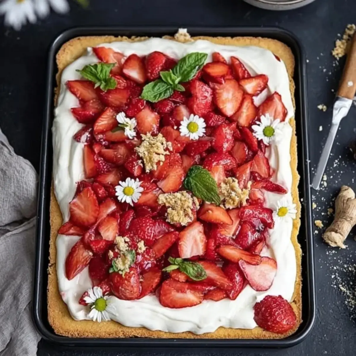 Erdbeerkuchen vom Blech