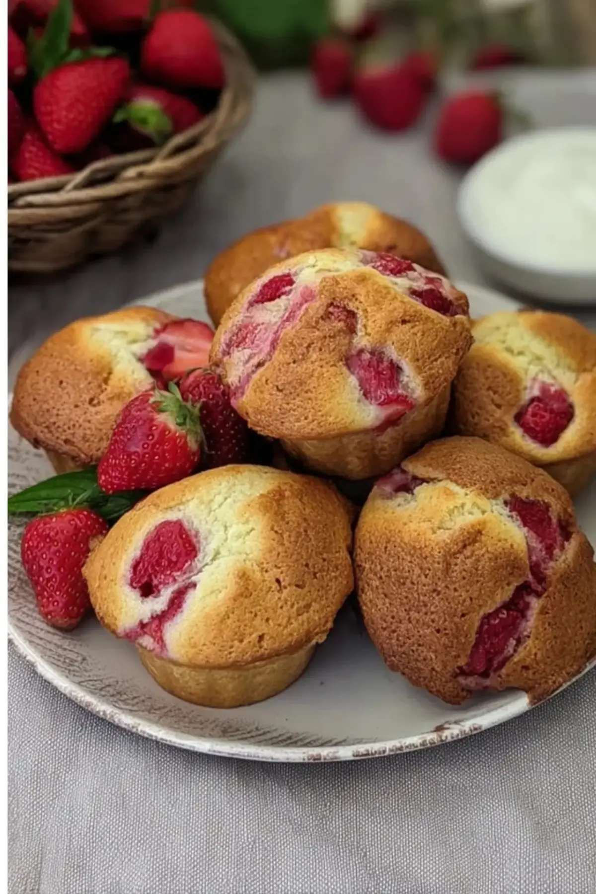 Erdbeermuffins mit Joghurt