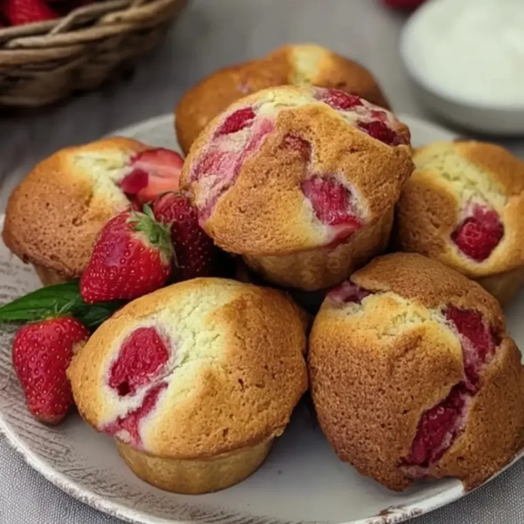 Erdbeermuffins mit Joghurt
