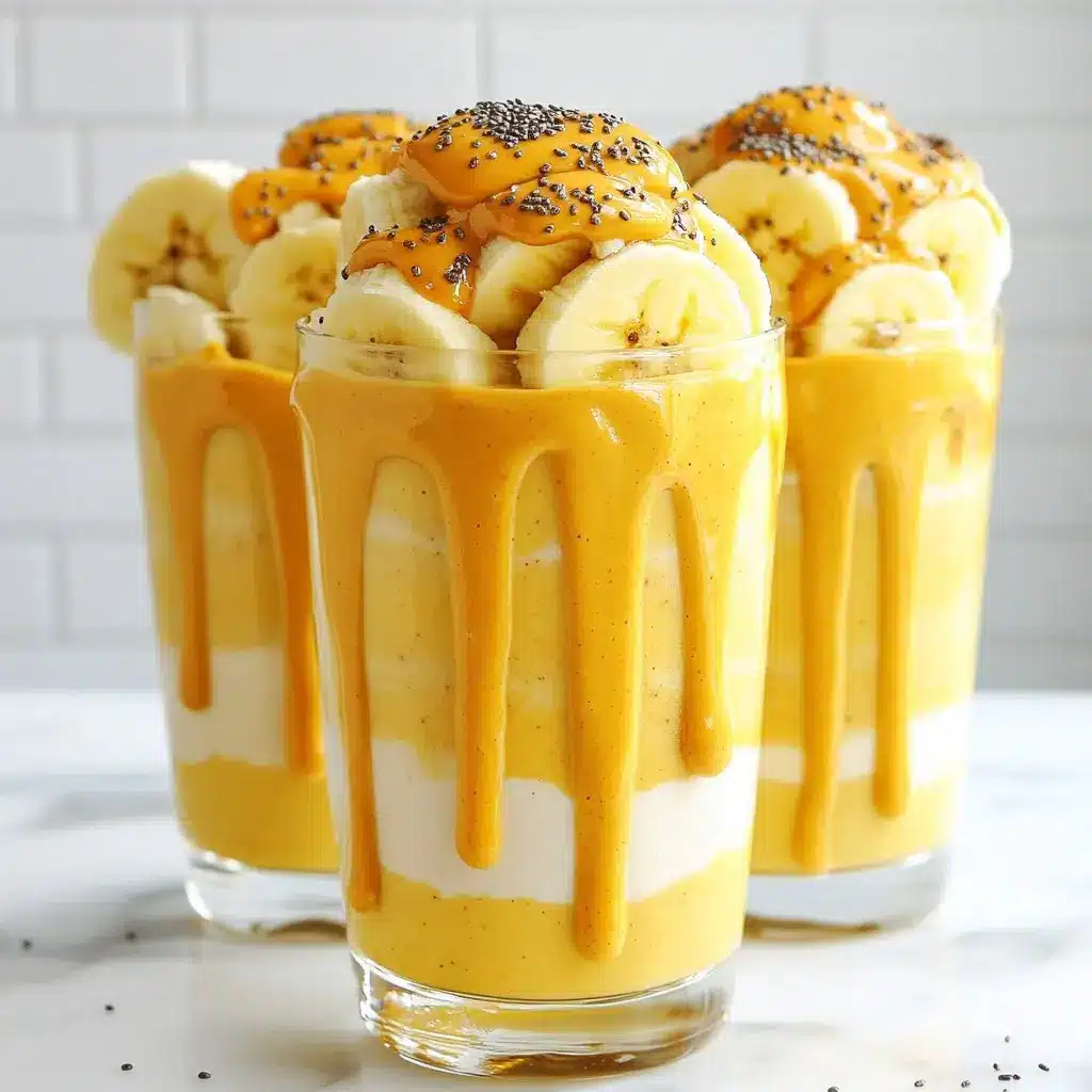 Erdnussbutter Bananen Smoothie