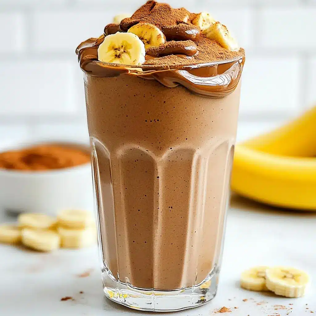 Erdnussbutter Bananen Smoothie