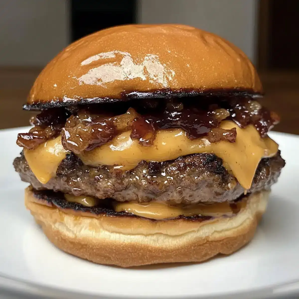 Erdnussbutter Speck Marmelade Burger