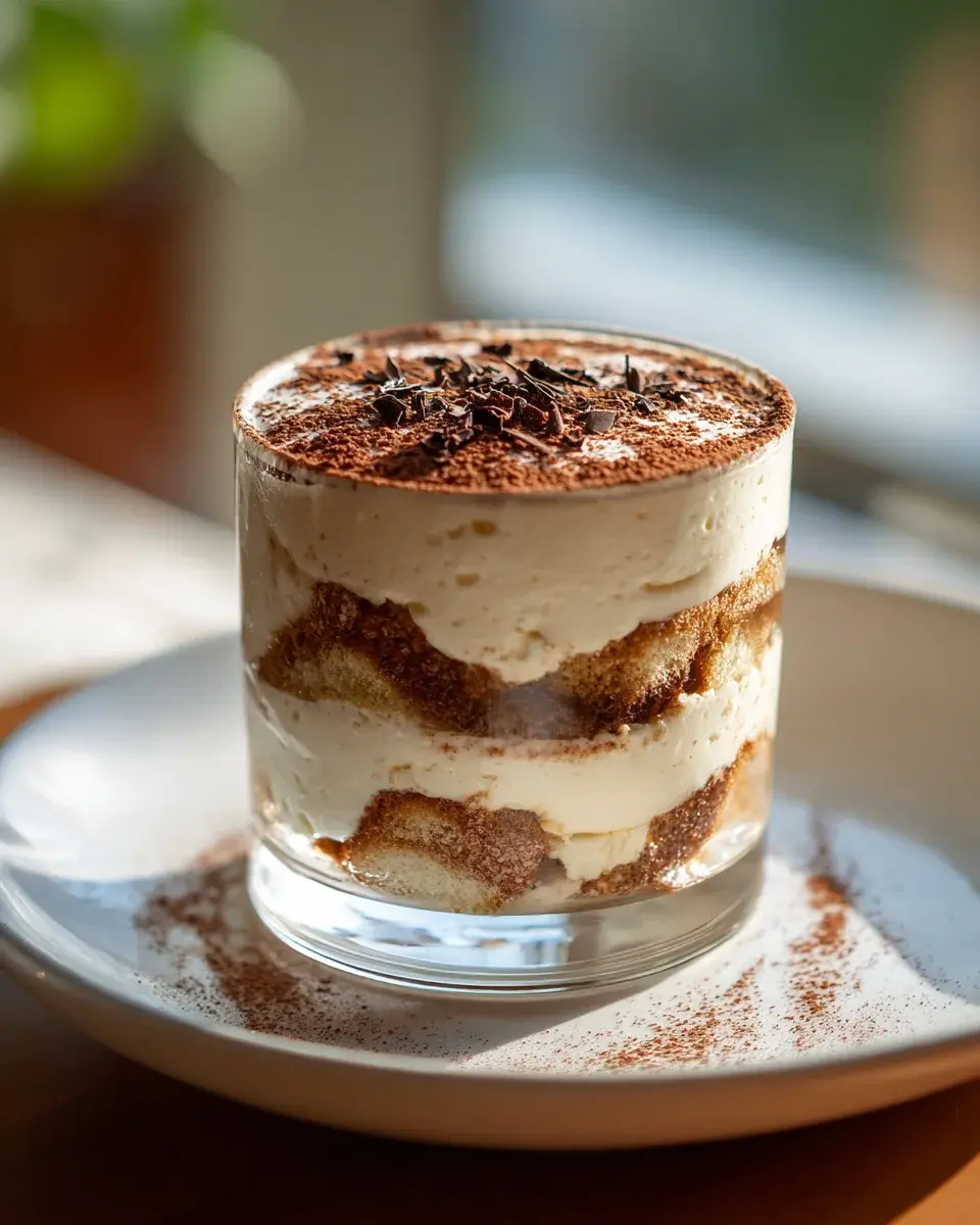 Erdnussfreies Tiramisu im Glas